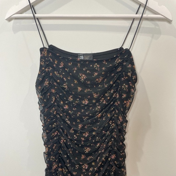 Lunachix Floral Cinched Sides Mini Dress - Picture 3 of 5